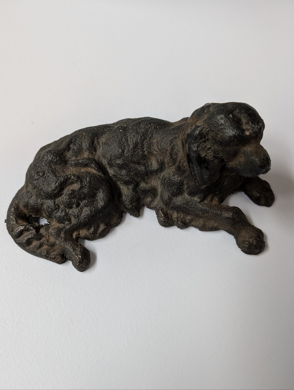 ANTIQUE CAST IRON golden retriever dog
